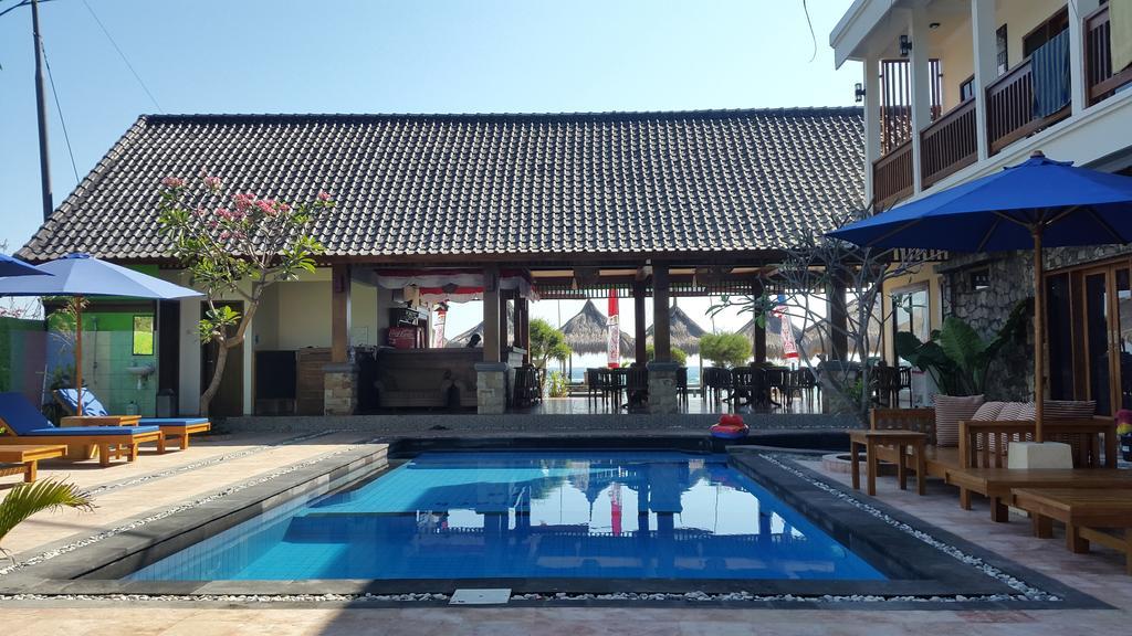 Coral Beach Pizza Cottages Quần đảo Gili Ngoại thất bức ảnh